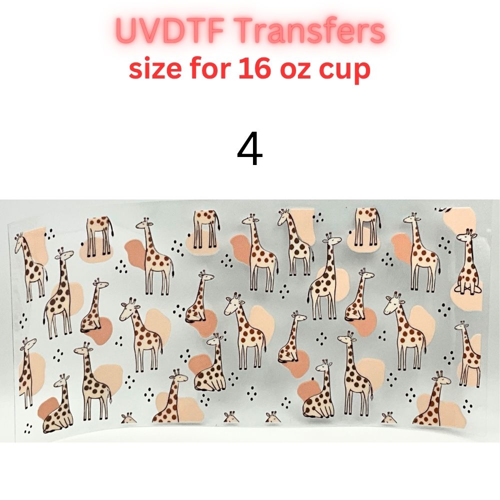 Craft & Giraffe UV DTF Cup Wrap Transfers | Sewing Inspired 16 oz Glass Can Decals | Cute Crafty Cup Wraps