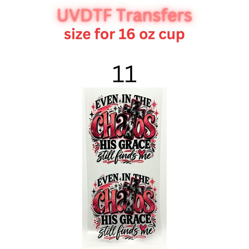 Faith, Western & Floral UV DTF Cup Wrap Transfers | Inspirational & Boho 16 oz Libby Cup Decals