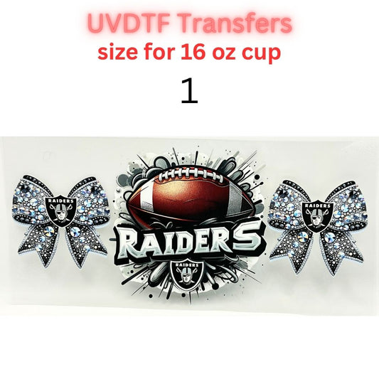 Sports Fan Inspired UV DTF Cup Wrap for 16 oz Glass Can | Football Fan Transfer Decal | Waterproof Permanent Cup Sticker | Multiple Styles