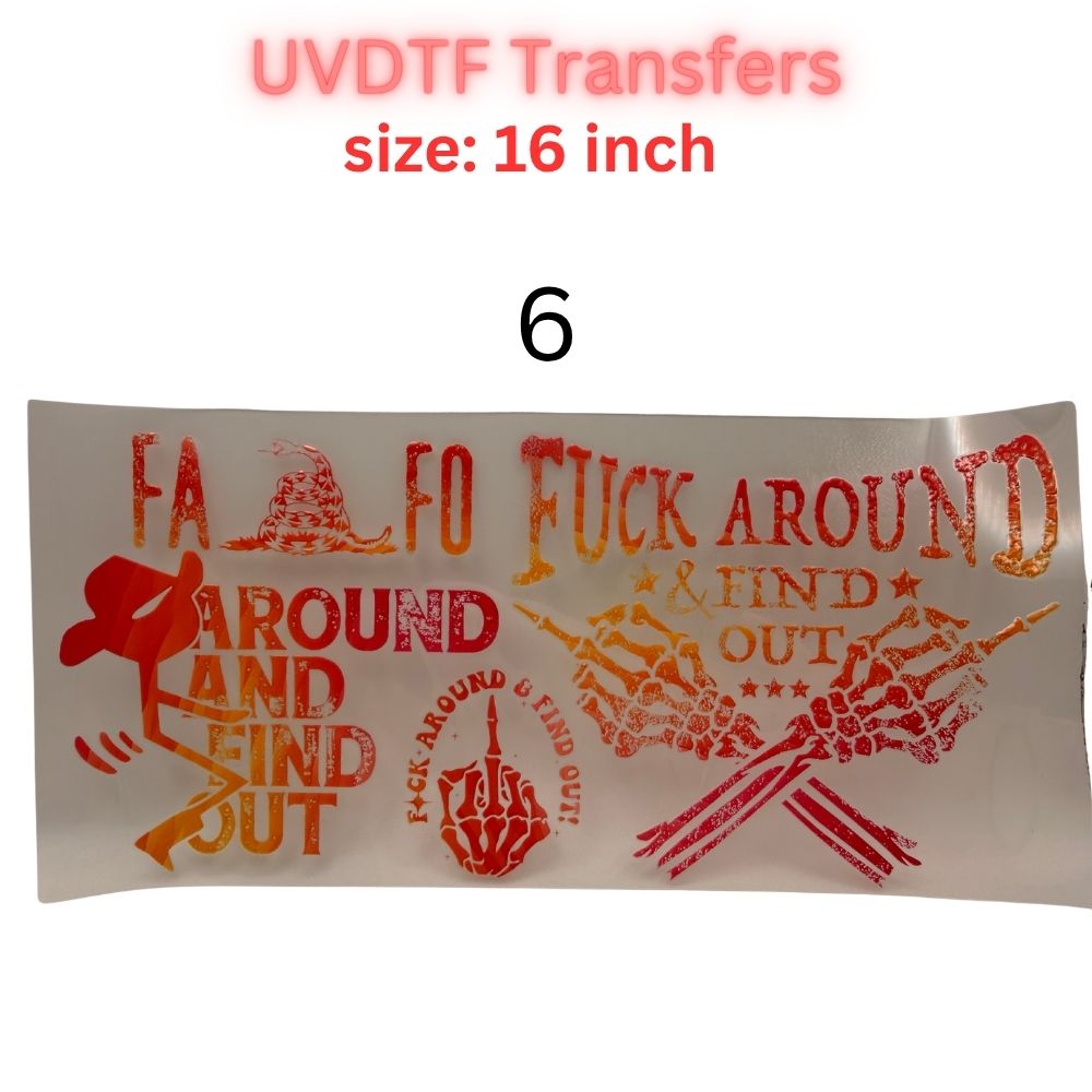 Adult Humor UVDTF Cup Wrap | Sarcastic Quote 16oz Libbey Wrap | Funny Attitude Tumbler Transfer | Bold Statement Decal | No Heat Press