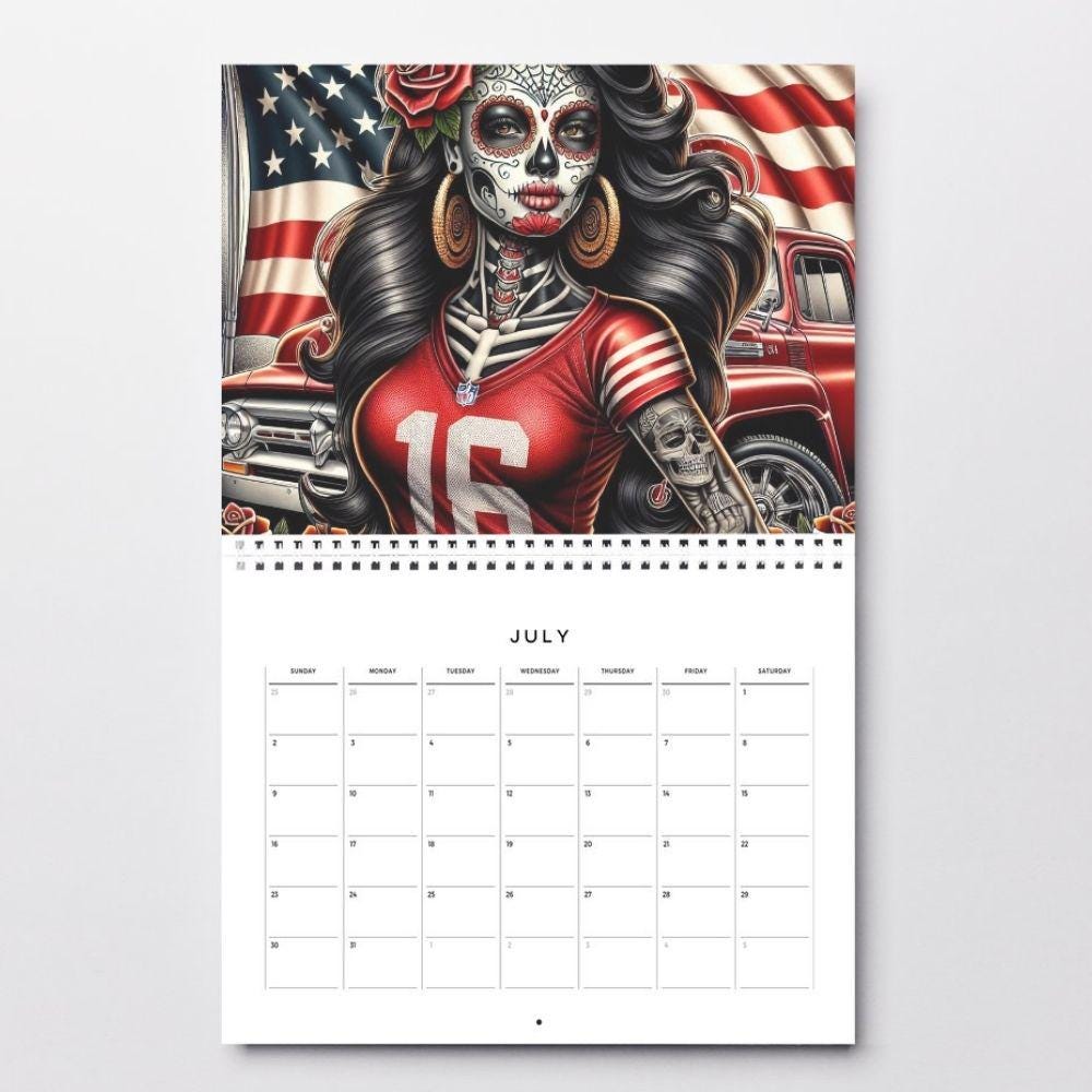 Day of the Dead & 49ers Digital Bundle – 9 Sugar Skull & La Catrina JPG Designs (Instant Download)