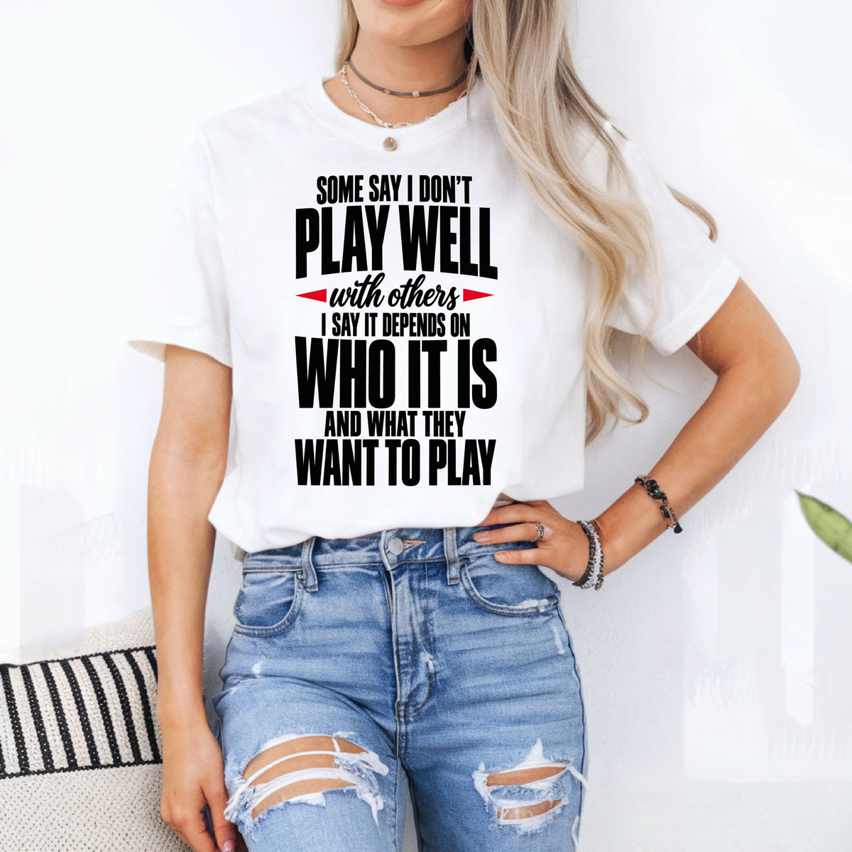 I Don’t Play Well With Others PNG | Funny Sarcastic Quote PNG | Sassy Adult Humor Design | DTF Sublimation Shirt Design
