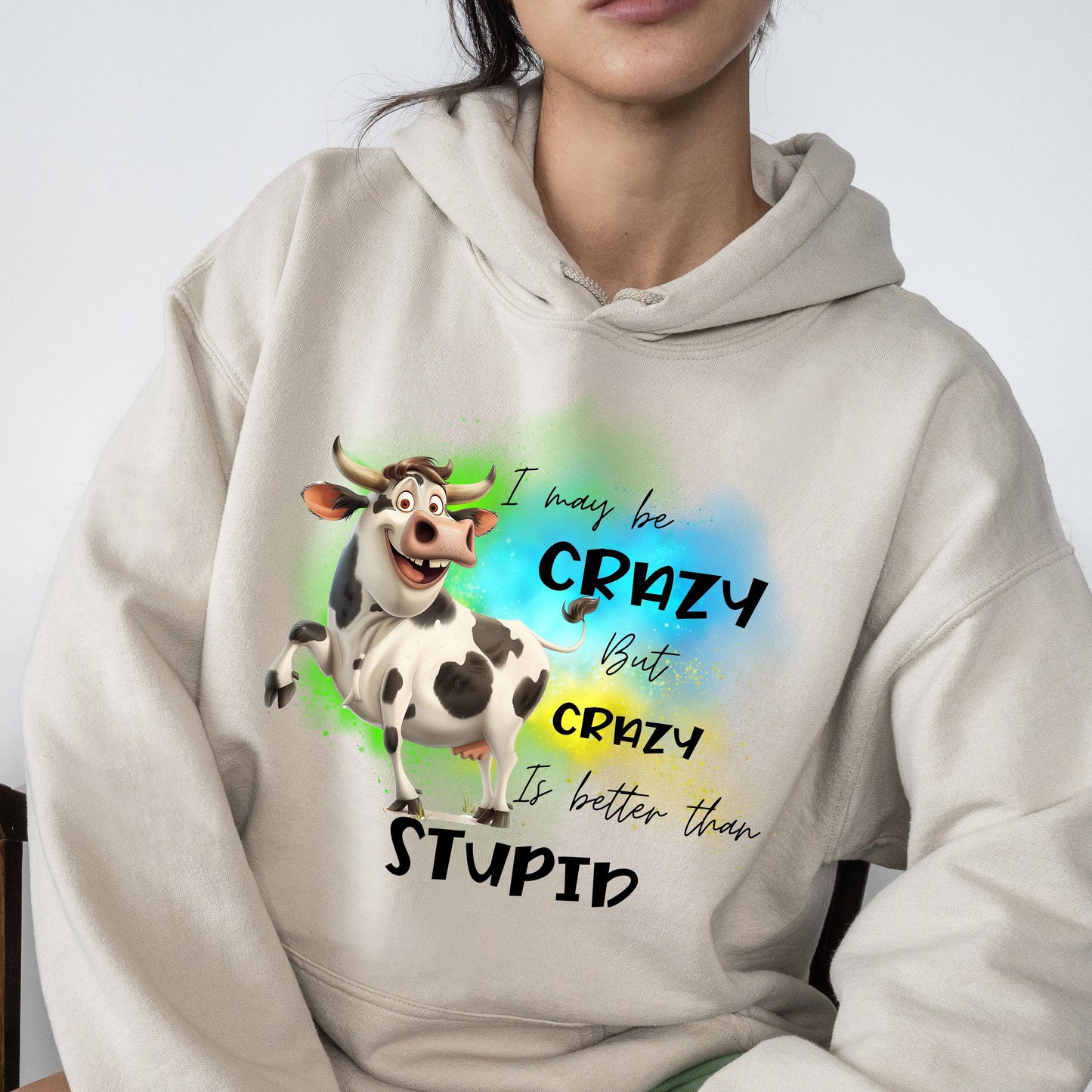Funny Sarcastic Cow PNG & JPG – Sassy Cow Humor Sublimation Digital Download