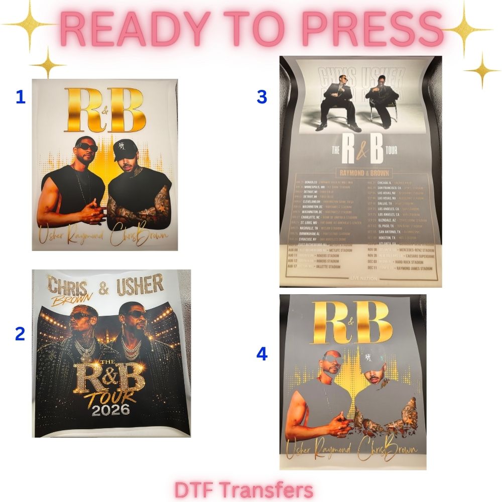 R&B Inspired DTF Transfers