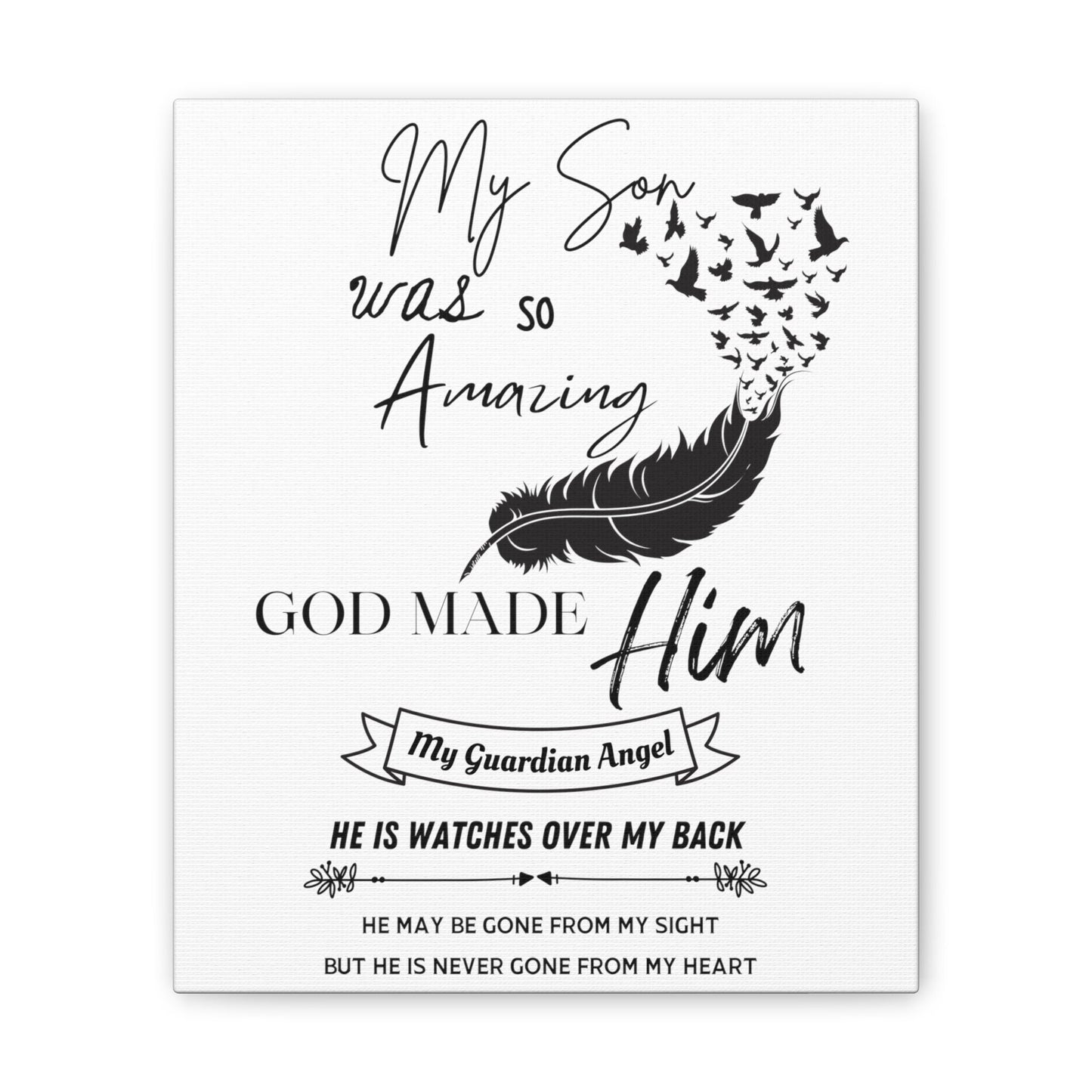 My Son Guardian Angel Memorial SVG & PNG Files – Cricut & Sublimation Designs