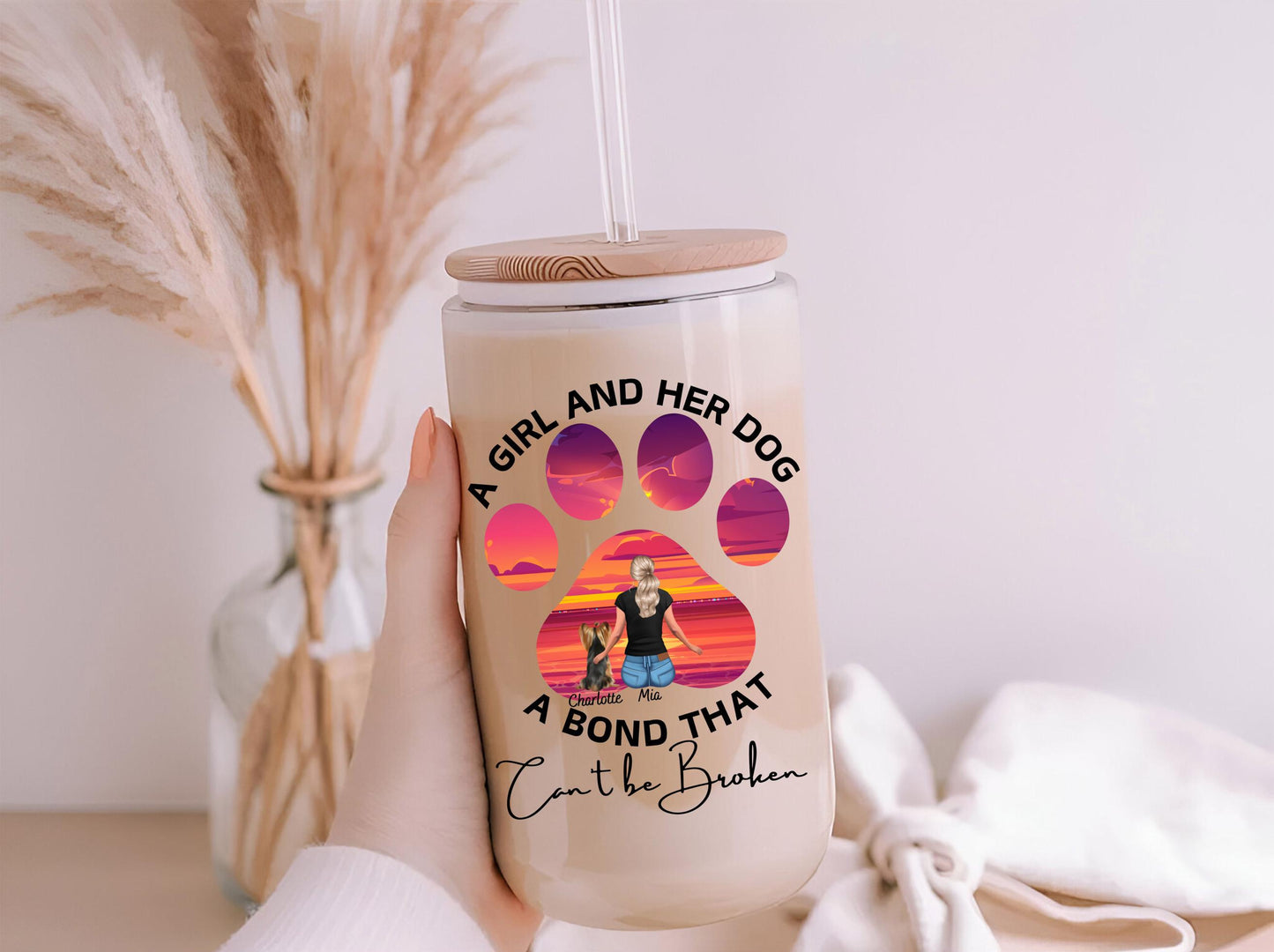 Customizable A Girl and Her Dog PNG – Personalize for Cricut & Sublimation Crafts