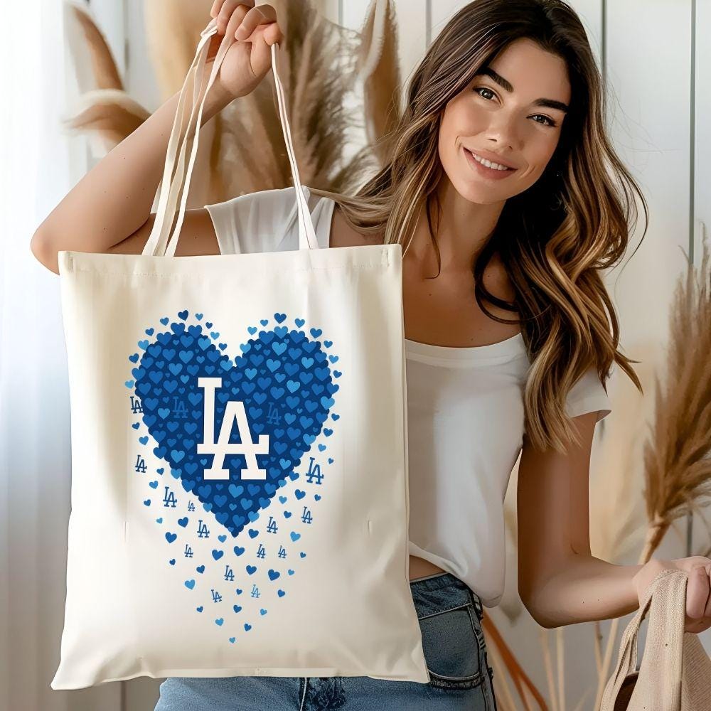 LA Hearts Baseball Blue Heart DTF Heat Transfers – Ready to Press
