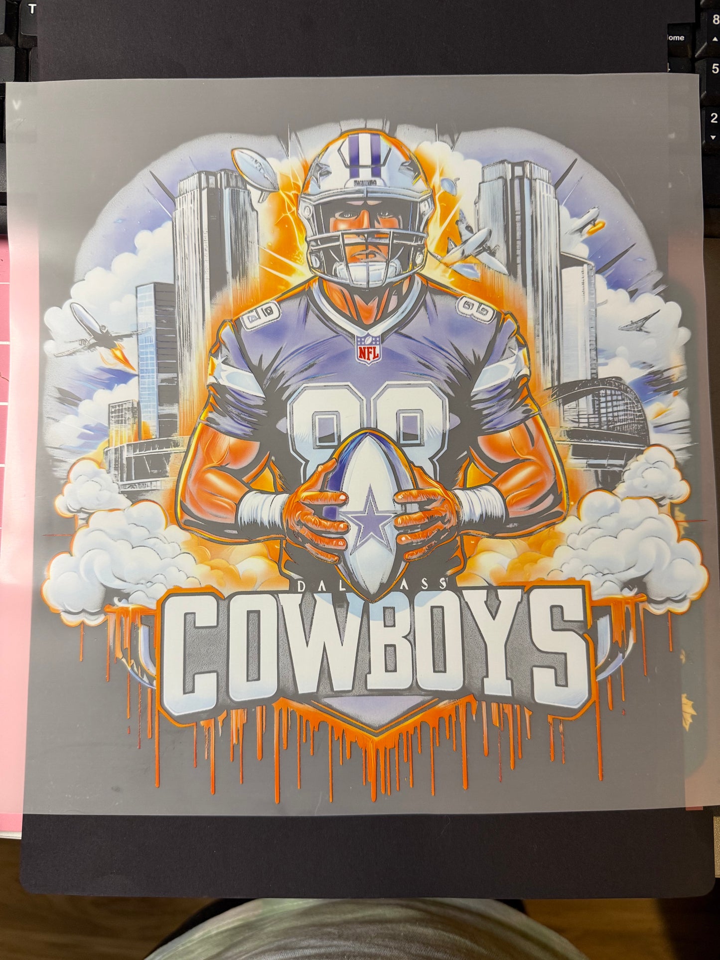 Football Fan DTF Transfers – Vintage Stamp, Skull Flames, or Gridiron Warrior