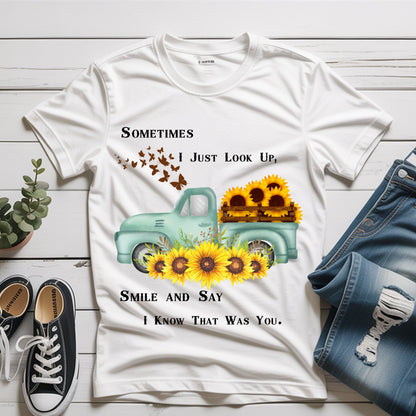 Sometimes I Just Look Up PNG – Memorial Transparent Background Design for Cricut & Sublimation