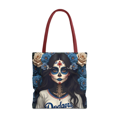 Sugar Skull Floral Tote Bag, Day of the Dead, Boho Style, Eco-Friendly Shopping, Casual Weekend Bag
