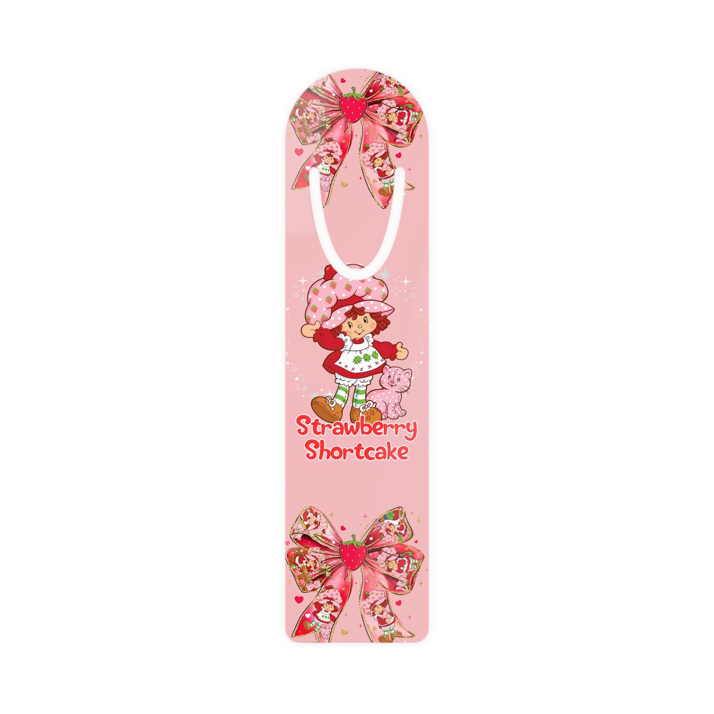 Strawberry Girl Bookmark, Cute Reading Accessory, Gift for Book Lovers, Children's Bookmarks, Party Favors, Office Supplies