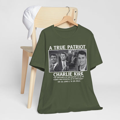 Patriotic Tribute Tee, Celebratory Shirt, Memorial Gift, Social Statement Tee, Casual Everyday Wear