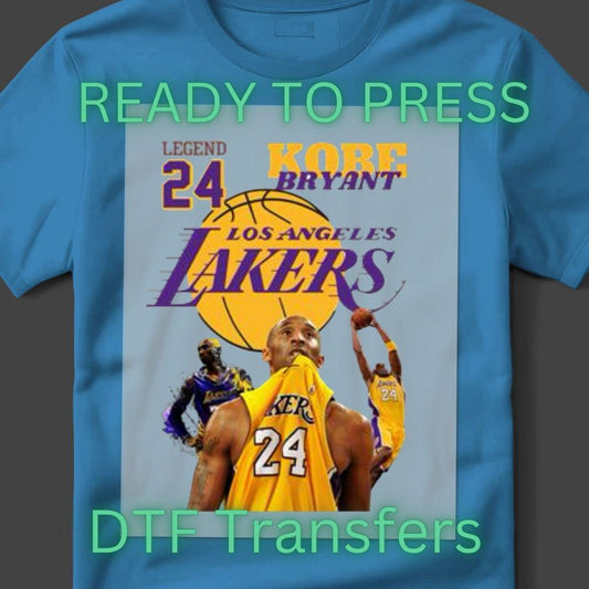 Basketball Legend DTF Transfers – Black Mamba Sport Heat Press (12 Inch)