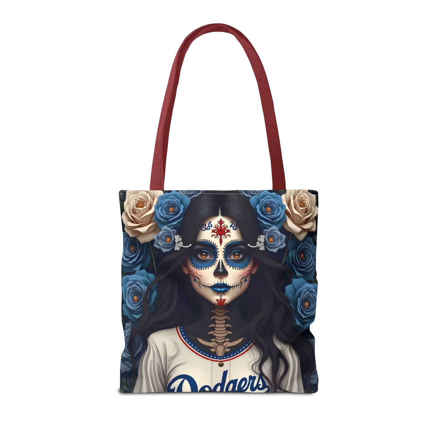 Sugar Skull Floral Tote Bag, Day of the Dead, Boho Style, Eco-Friendly Shopping, Casual Weekend Bag