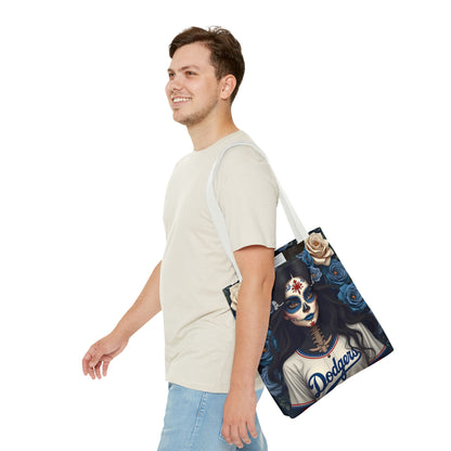 Sugar Skull Floral Tote Bag, Day of the Dead, Boho Style, Eco-Friendly Shopping, Casual Weekend Bag