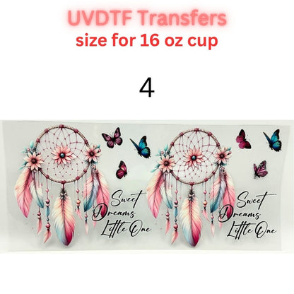 Faith, Western & Floral UV DTF Cup Wrap Transfers | Inspirational & Boho 16 oz Libby Cup Decals