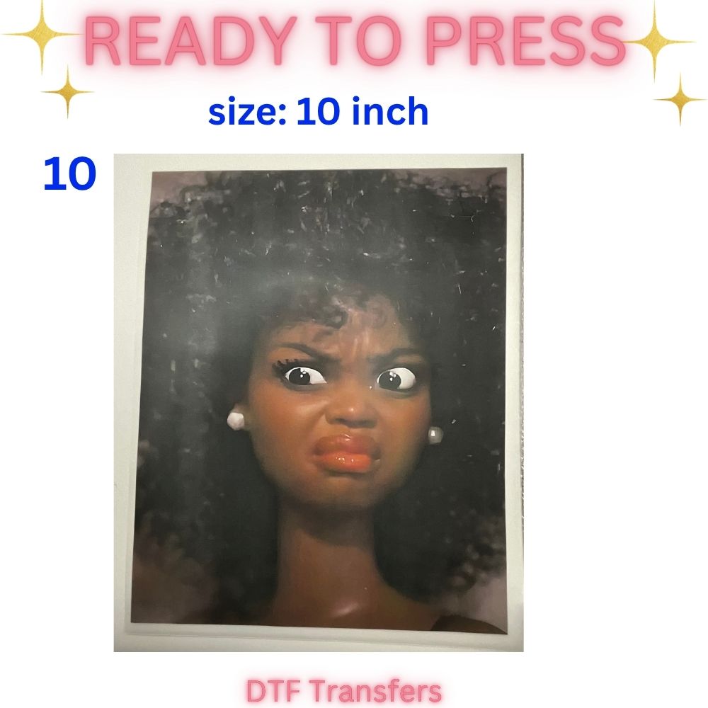 Ready to Press DTF Transfers | Sports Mom | Veteran | Nana | Funny Face Designs | 10 Inch Heat Transfers