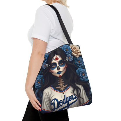 Sugar Skull Floral Tote Bag, Day of the Dead, Boho Style, Eco-Friendly Shopping, Casual Weekend Bag