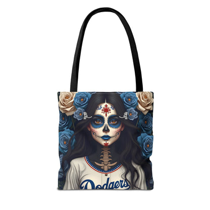 Sugar Skull Floral Tote Bag, Day of the Dead, Boho Style, Eco-Friendly Shopping, Casual Weekend Bag