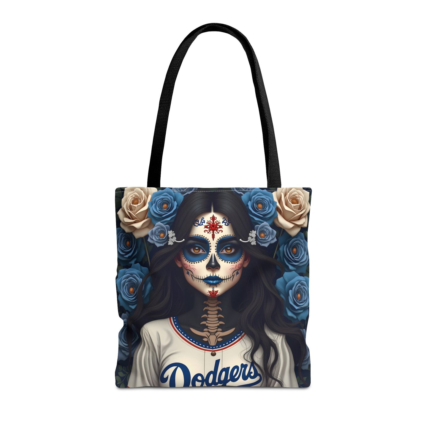 Sugar Skull Floral Tote Bag, Day of the Dead, Boho Style, Eco-Friendly Shopping, Casual Weekend Bag