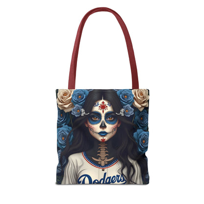 Sugar Skull Floral Tote Bag, Day of the Dead, Boho Style, Eco-Friendly Shopping, Casual Weekend Bag