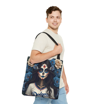 Sugar Skull Floral Tote Bag, Day of the Dead, Boho Style, Eco-Friendly Shopping, Casual Weekend Bag