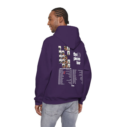 Tour Hoodie — 'The Pieces Tour' Backprint Band Hoodie with Photo Grid & Tour Dates