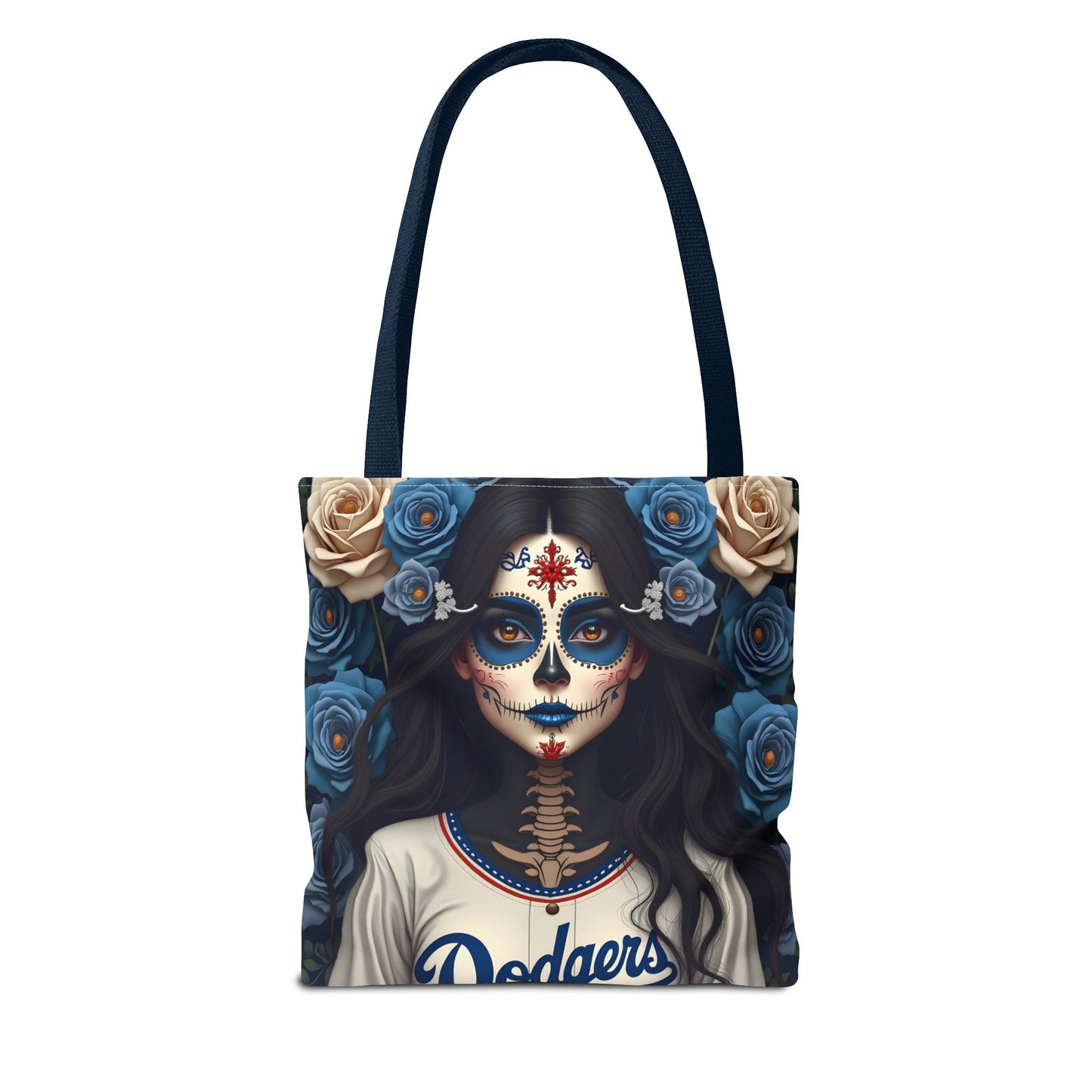 Sugar Skull Floral Tote Bag, Day of the Dead, Boho Style, Eco-Friendly Shopping, Casual Weekend Bag