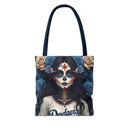 Sugar Skull Floral Tote Bag, Day of the Dead, Boho Style, Eco-Friendly Shopping, Casual Weekend Bag