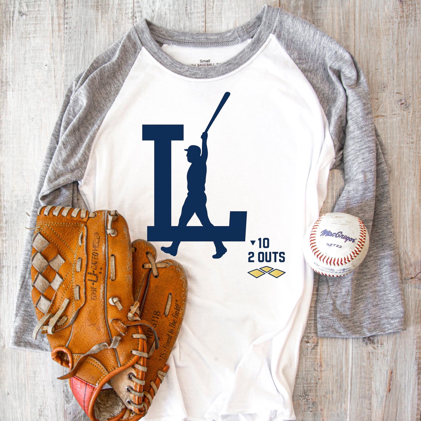 Baseball LA Walkoff Grand Slam PNG Bundle – LA Hearts Blue & White Digital Download