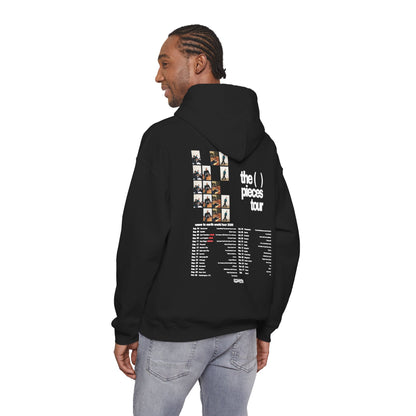 Tour Hoodie — 'The Pieces Tour' Backprint Band Hoodie with Photo Grid & Tour Dates