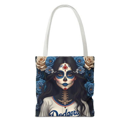 Sugar Skull Floral Tote Bag, Day of the Dead, Boho Style, Eco-Friendly Shopping, Casual Weekend Bag
