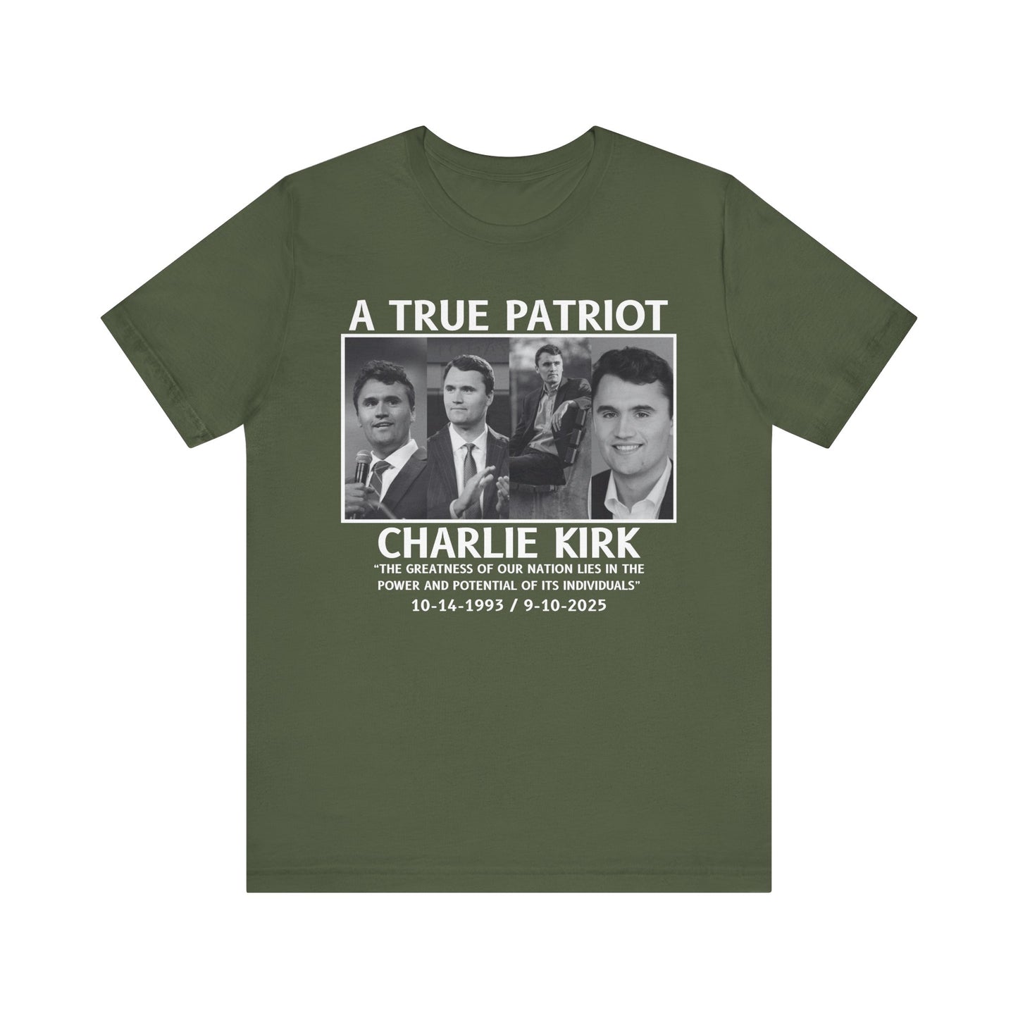 Patriotic Tribute Tee, Celebratory Shirt, Memorial Gift, Social Statement Tee, Casual Everyday Wear