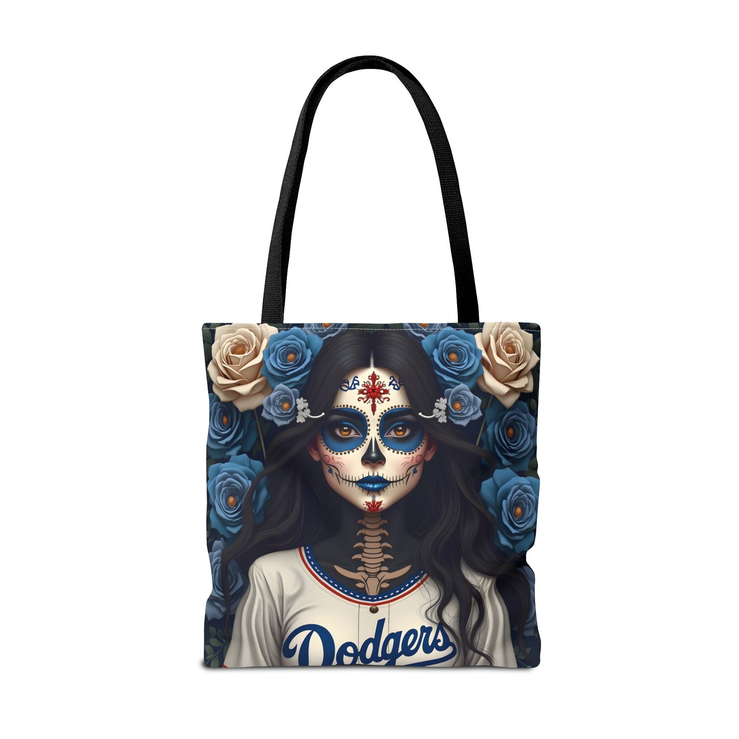 Sugar Skull Floral Tote Bag, Day of the Dead, Boho Style, Eco-Friendly Shopping, Casual Weekend Bag