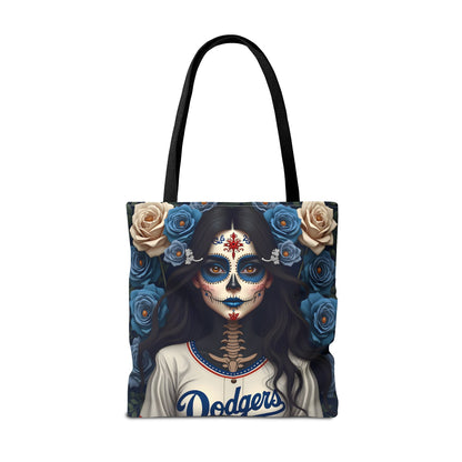 Sugar Skull Floral Tote Bag, Day of the Dead, Boho Style, Eco-Friendly Shopping, Casual Weekend Bag