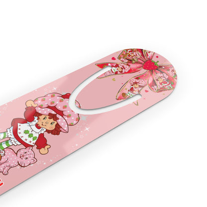 Strawberry Girl Bookmark, Cute Reading Accessory, Gift for Book Lovers, Children's Bookmarks, Party Favors, Office Supplies