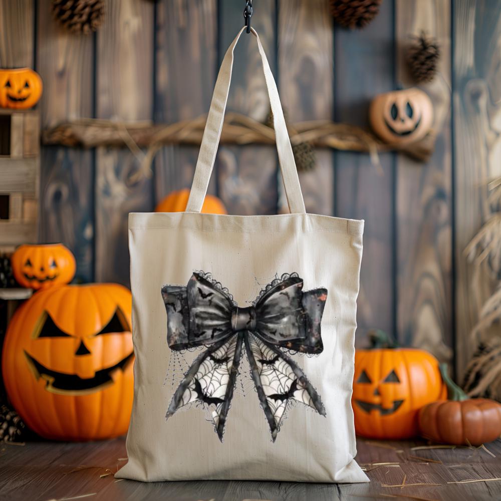 Halloween Bow Bat DTF Transfer – Ready to Press Heat Transfer for Shirts, Hoodies & Totes
