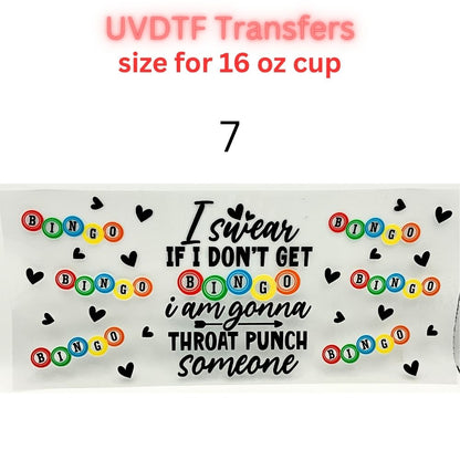 Faith, Western & Floral UV DTF Cup Wrap Transfers | Inspirational & Boho 16 oz Libby Cup Decals