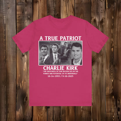 A True Patriot Memorial Tribute T-Shirt – Remembrance Shirts