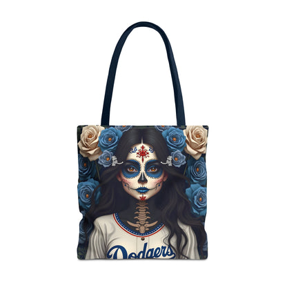 Sugar Skull Floral Tote Bag, Day of the Dead, Boho Style, Eco-Friendly Shopping, Casual Weekend Bag