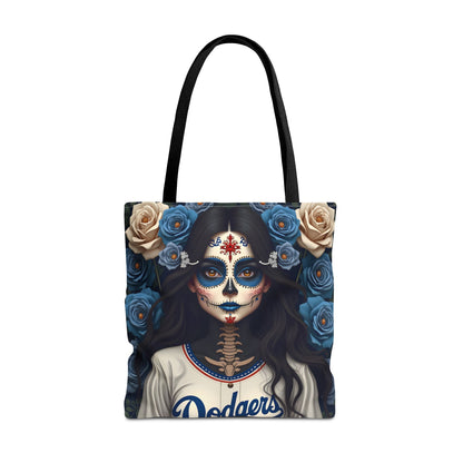 Sugar Skull Floral Tote Bag, Day of the Dead, Boho Style, Eco-Friendly Shopping, Casual Weekend Bag
