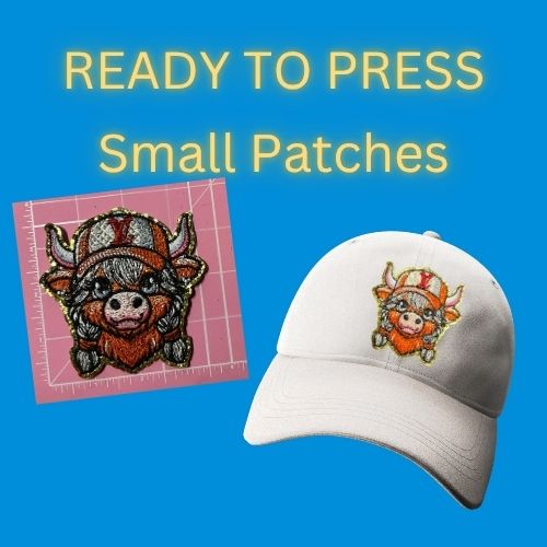 Ready to Press Highland Cow Small Patches – Embroidered Hat & Clothing Patches famous design