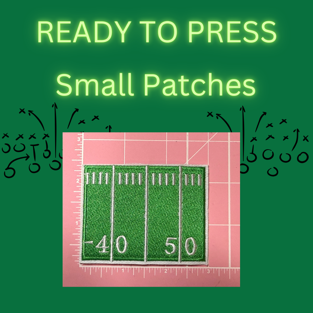 Game Day Sequin Sports Patches – Ready to Press Small Football & Baseball Iron-On Appliqués
