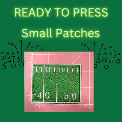 Game Day Sequin Sports Patches – Ready to Press Small Football & Baseball Iron-On Appliqués