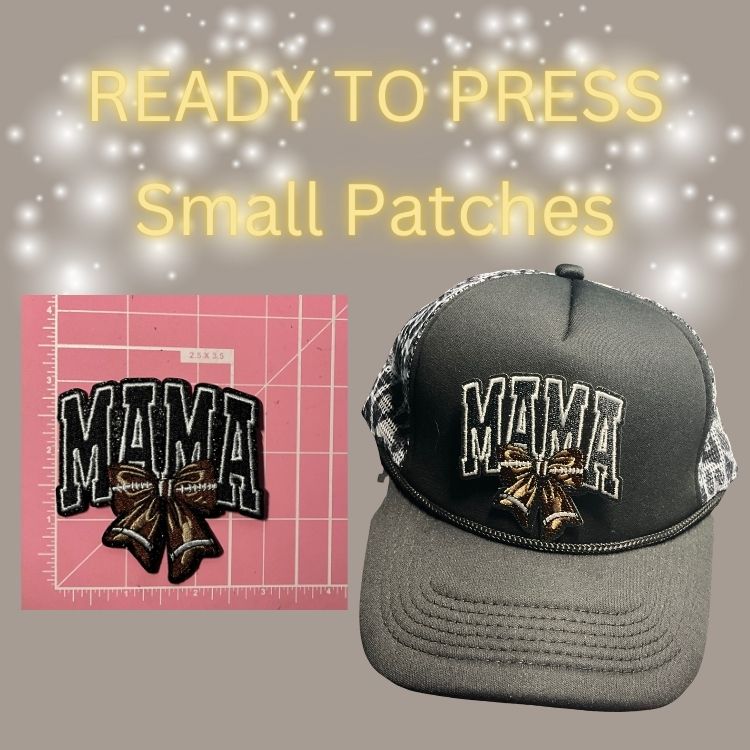 🏈 READY TO PRESS Small Patches | Game Day • Mama • First Down Football Embroidered Iron-On Patches