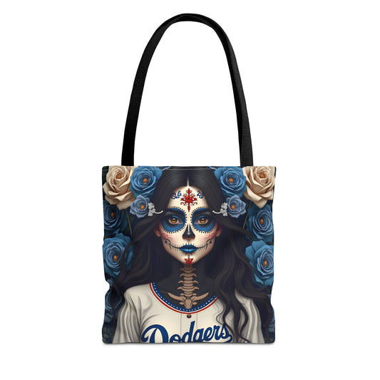 Sugar Skull Floral Tote Bag, Day of the Dead, Boho Style, Eco-Friendly Shopping, Casual Weekend Bag