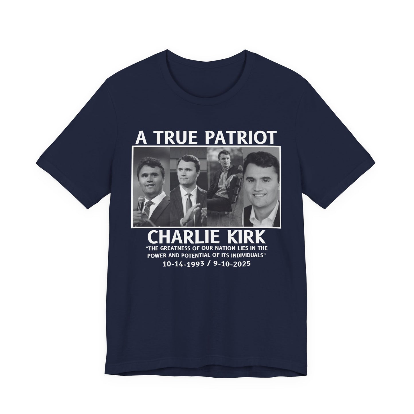 Patriotic Tribute Tee, Celebratory Shirt, Memorial Gift, Social Statement Tee, Casual Everyday Wear