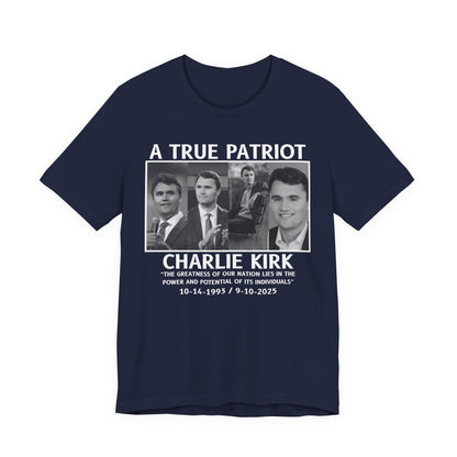 Patriotic Tribute Tee, Celebratory Shirt, Memorial Gift, Social Statement Tee, Casual Everyday Wear