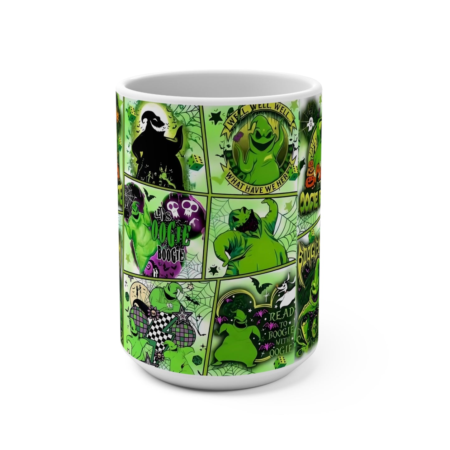 Spooky Vibe Mug - 15oz Halloween Coffee Cup, Gift for Horror Lovers, Ghoul Coffee Mug, Halloween Decor, Boogie Boogie Mug