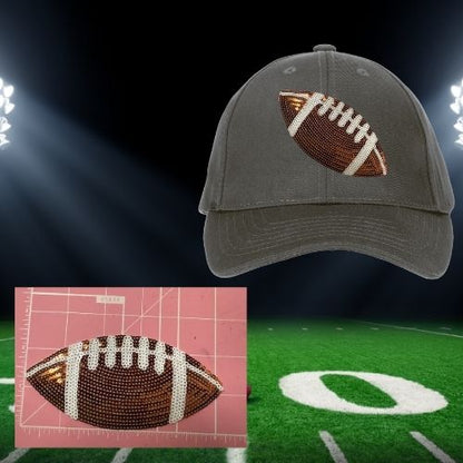 Game Day Sequin Sports Patches – Ready to Press Small Football & Baseball Iron-On Appliqués